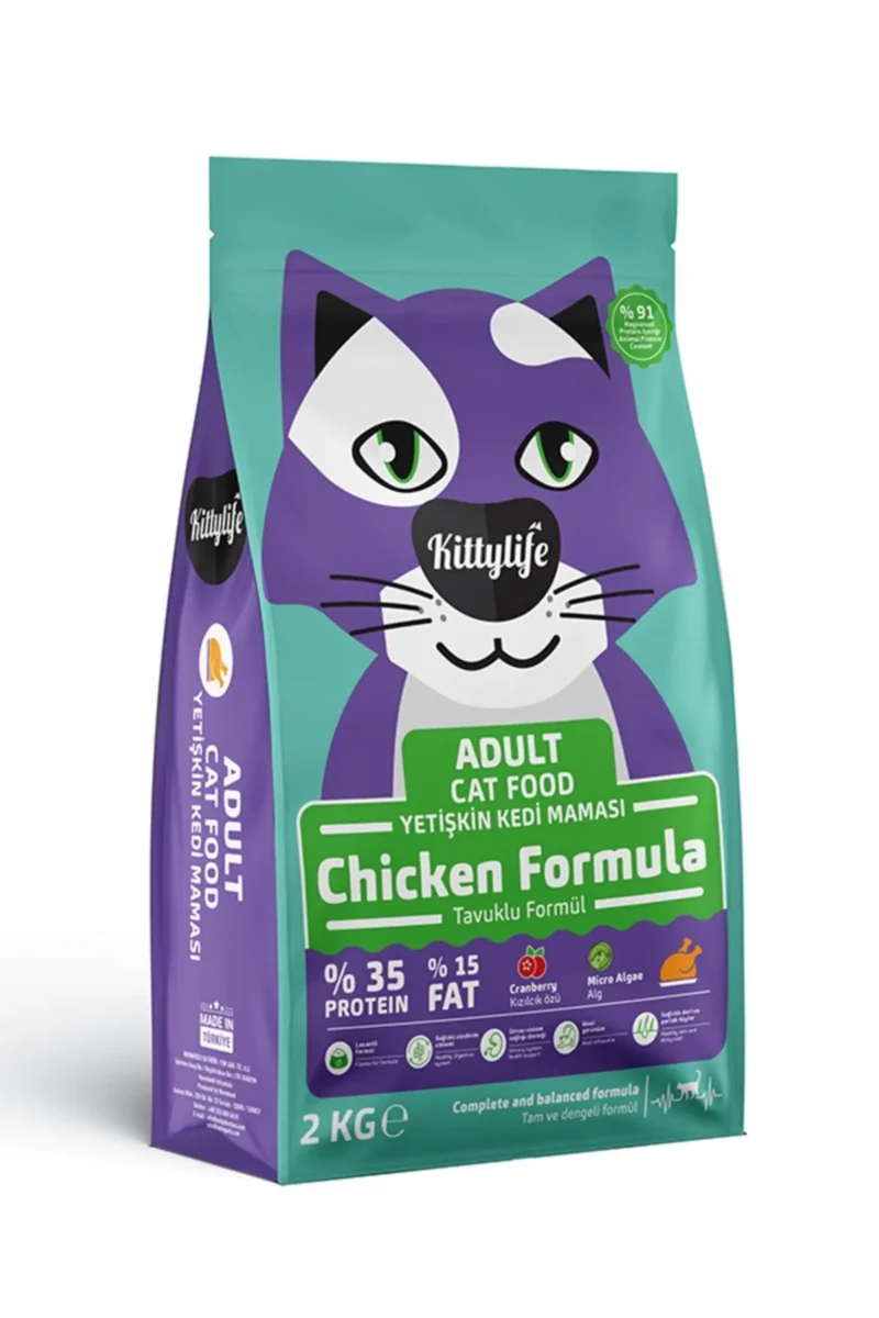 Kittylife Yetişkin Kedi Maması Tavuklu 2 Kg Premium