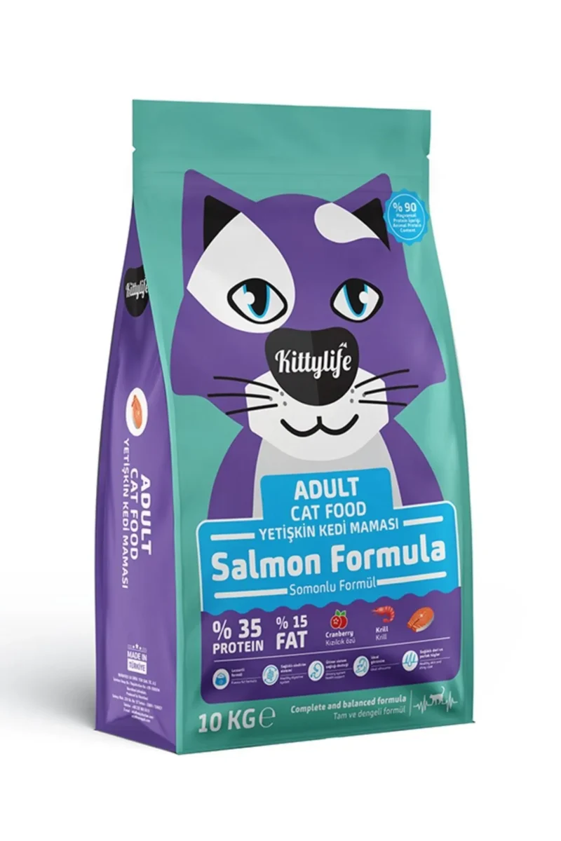 Kittylife Yetişkin Kedi Maması Somonlu 10 Kg Premium